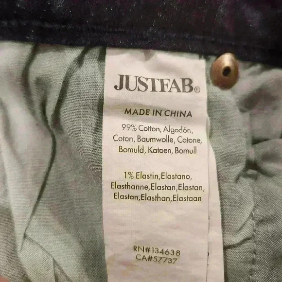 Just Fab JustFab Distressed Signature Skinny Jeans in REBEL BLUE SZ 27 MSRP $57 - Picture 11 of 13